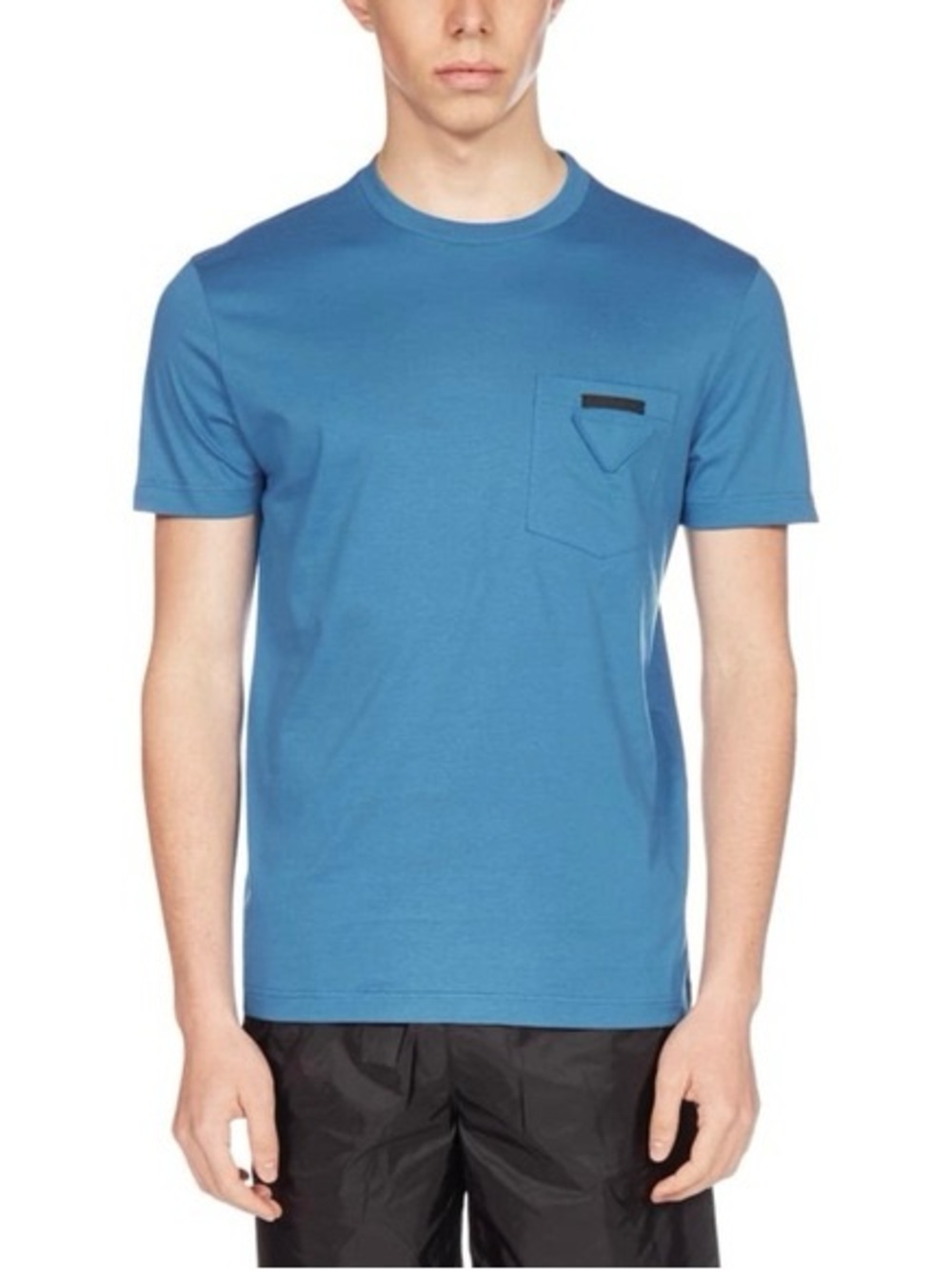 Prada Blue Short Sleeve Pocket Tee
